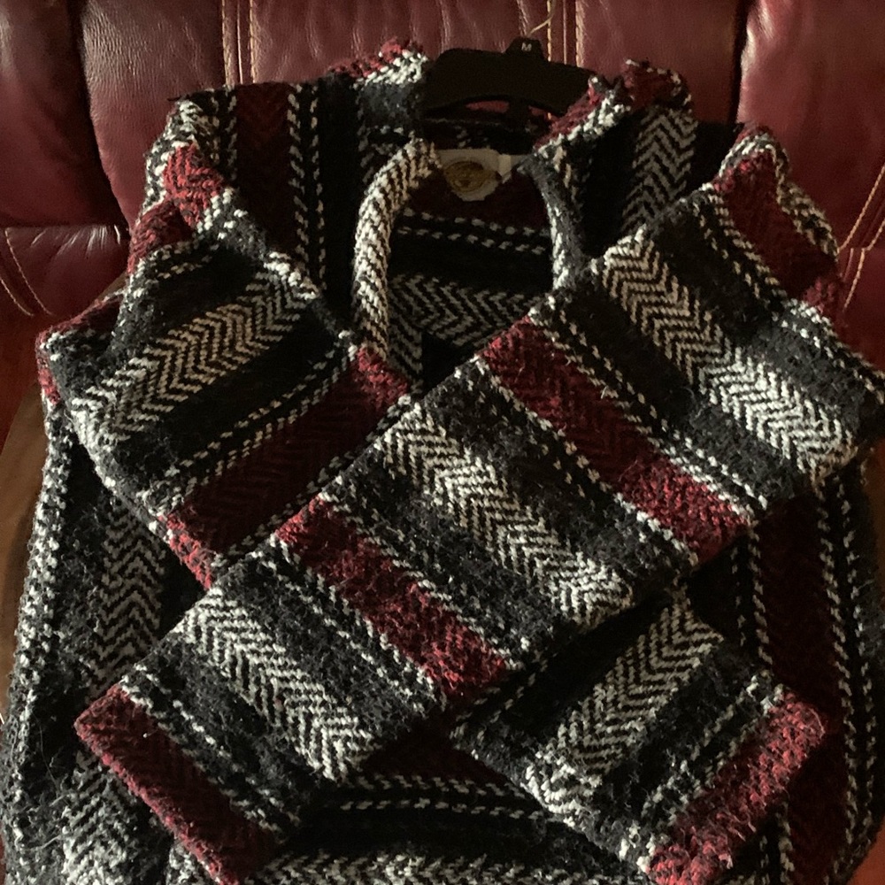 Red and black Baja hoodie, size medium